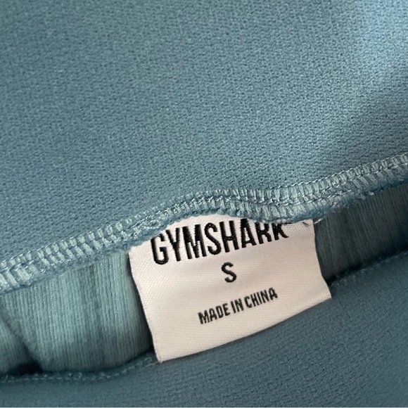 Gymshark Studio Pants Teal Ribbed Joggers Size S High Rise GLJG3691 Gym Lounge - Picture 9 of 15